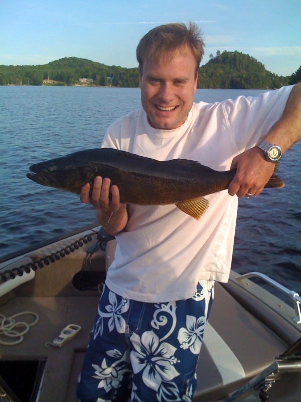 Bill Anderson with a walleye