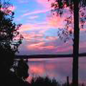 lake bernard sunset