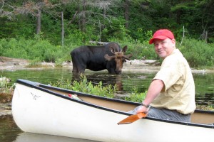Canoe and Moose