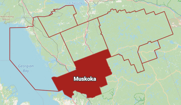 Map of Muskoka