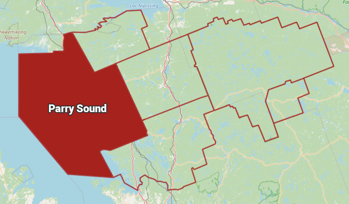 Map Parry Sound 