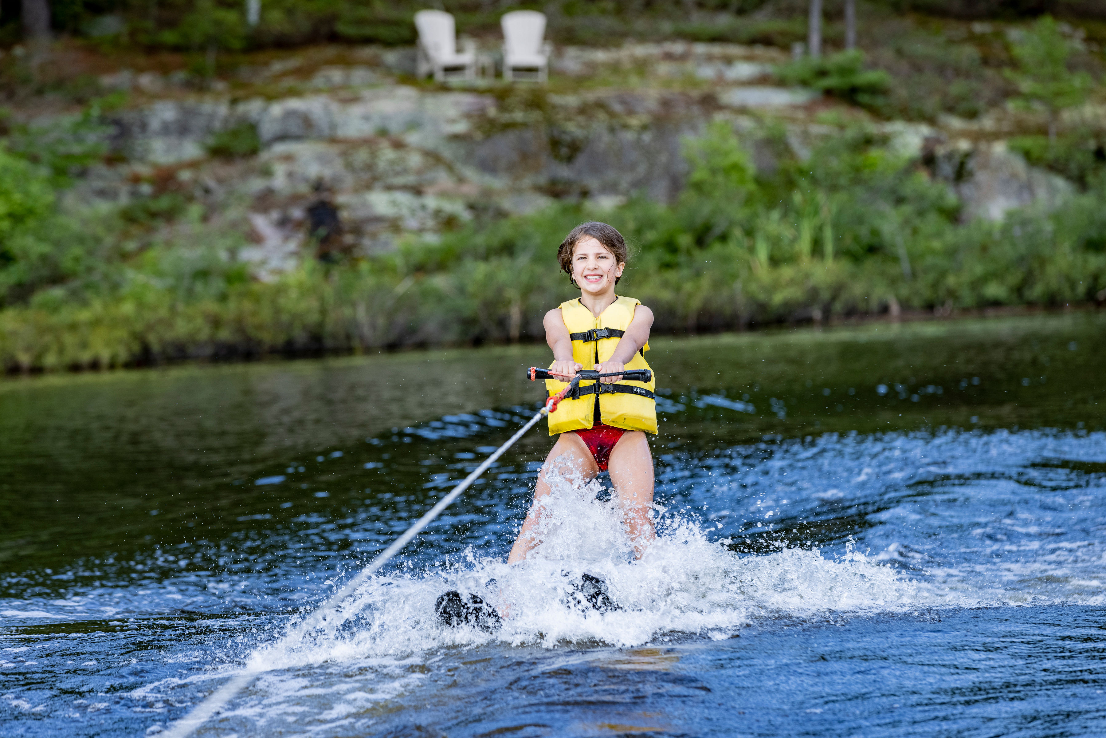 Girl Waterskiing