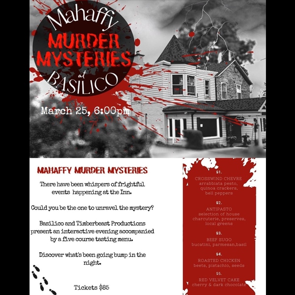 Unravel the Mystery: Join our Murder Mystery Dinner!