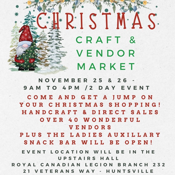Christmas Craft Sale Huntsville 2023 The Great Canadian Wilderness