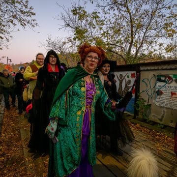 Halloween costume withces in Downtown Parrysound,