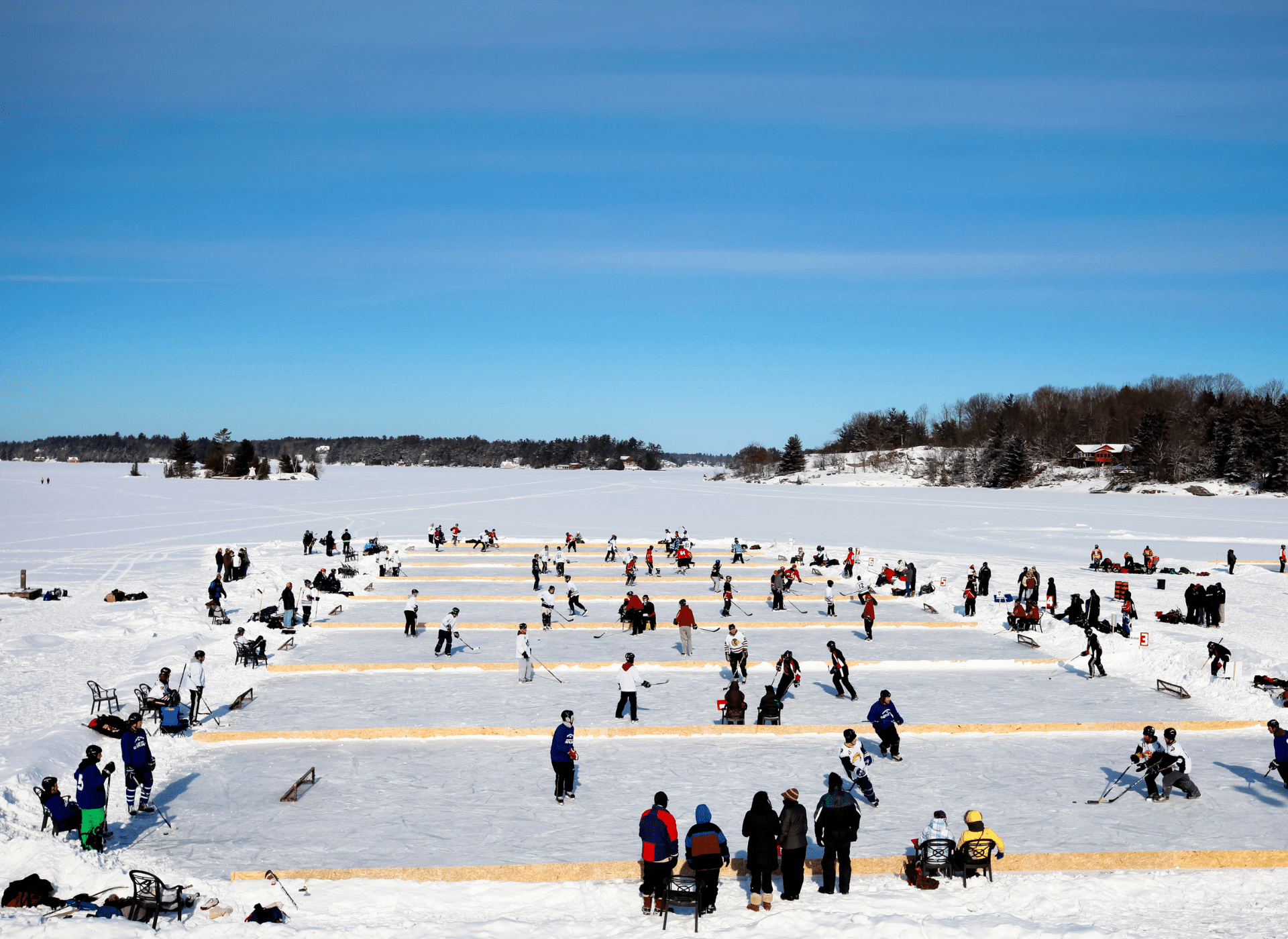 outdoor ice hockey