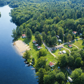 River Litte Resort Arial View