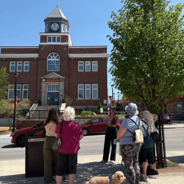 Huntsville Walking Tours in front of city hall