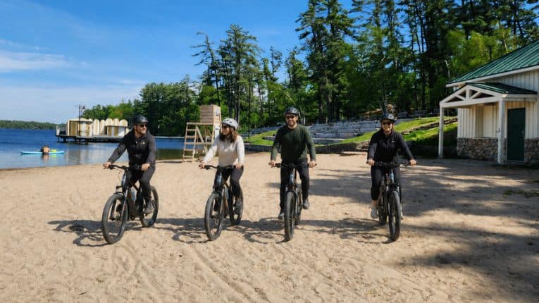 ai image of ebikes in gravenhurst