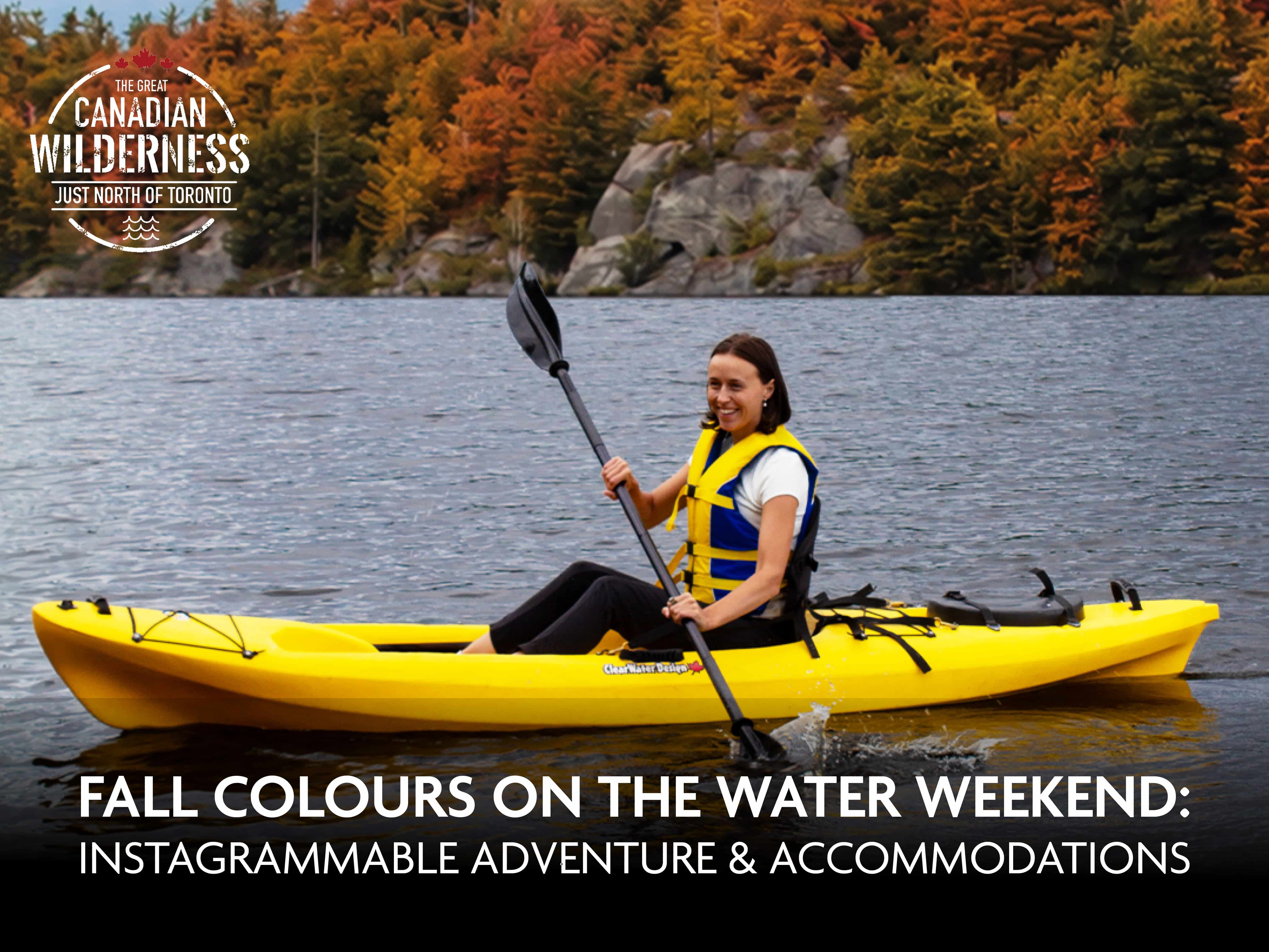 women in kayak on lake