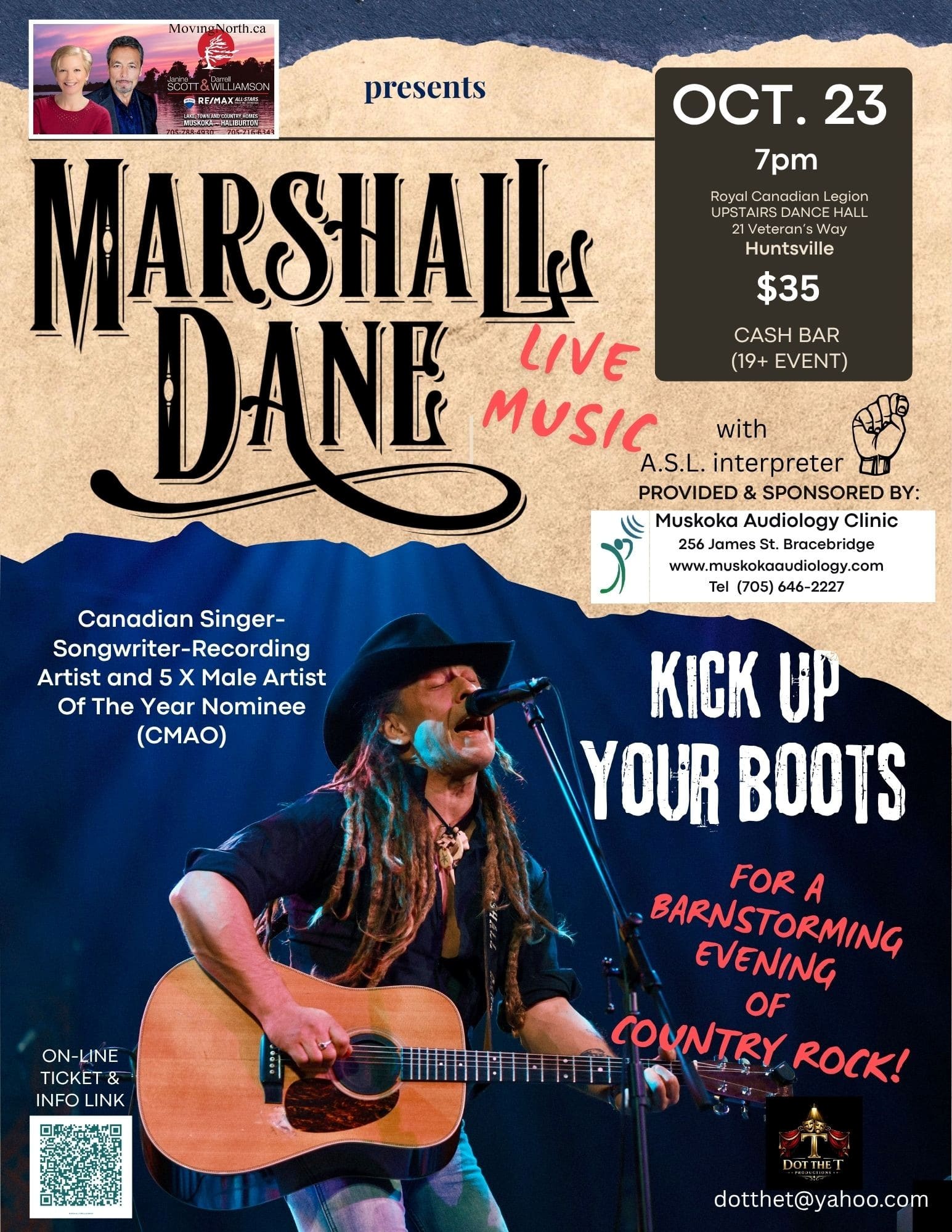 Poster for concert